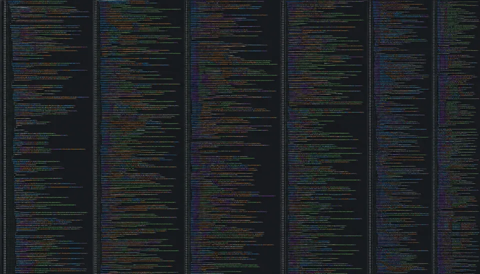 ≈ 100,000 lines of code lines of source code, drawn to scale