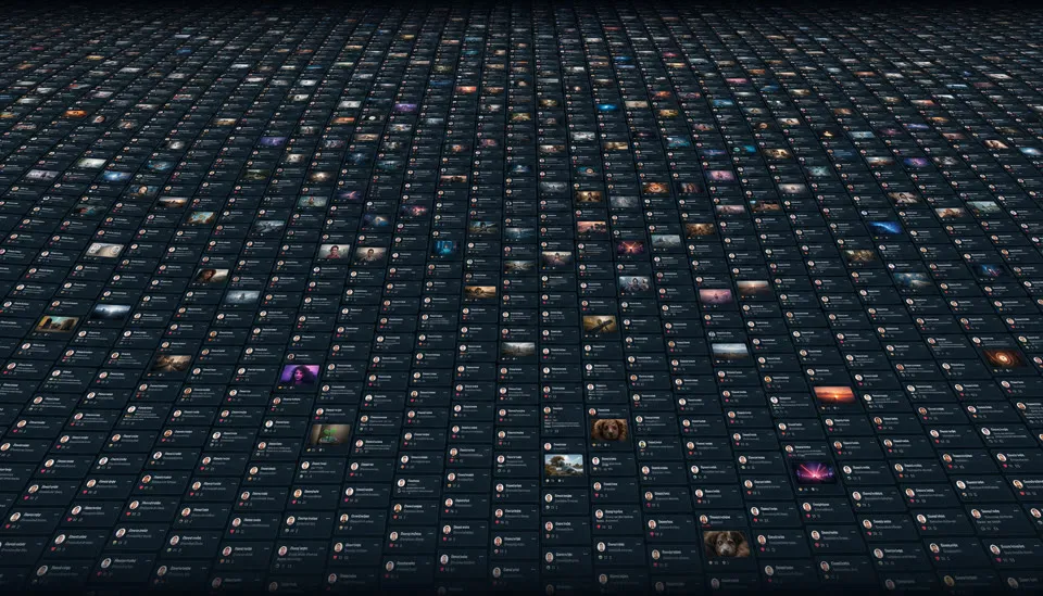 ≈ 14,000 max-length posts 280-character posts, drawn to scale